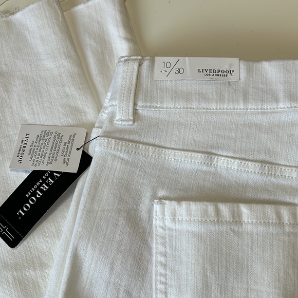 Liverpool The Gia Glider Crop Flare Pull on Jeans White Size 10 - Picture 9 of 11